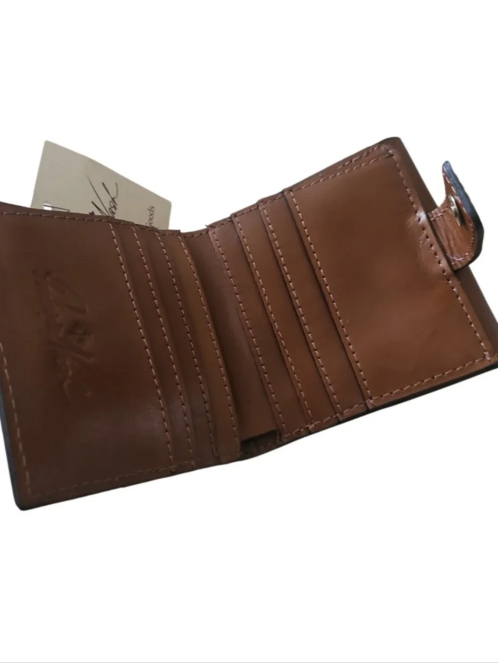 NEW! PATRICIA NASH Wimen's Leather Snap-Closure Bifold Wallet Change Pocket.